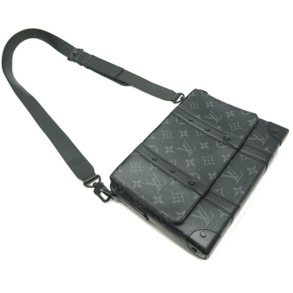Louis Vuitton Trunk PM Men's Shoulder Bag M45727 Monogram Eclipse Noir (Black) - Picture 3 of 9